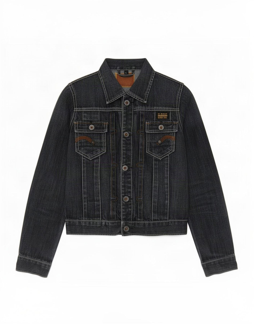 Jaqueta jeans feminina G-Star UK 14 grande azul marinho