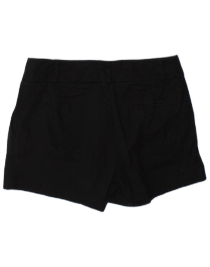 Shorts Chino feminino Oasis UK 12 médio W32 algodão preto