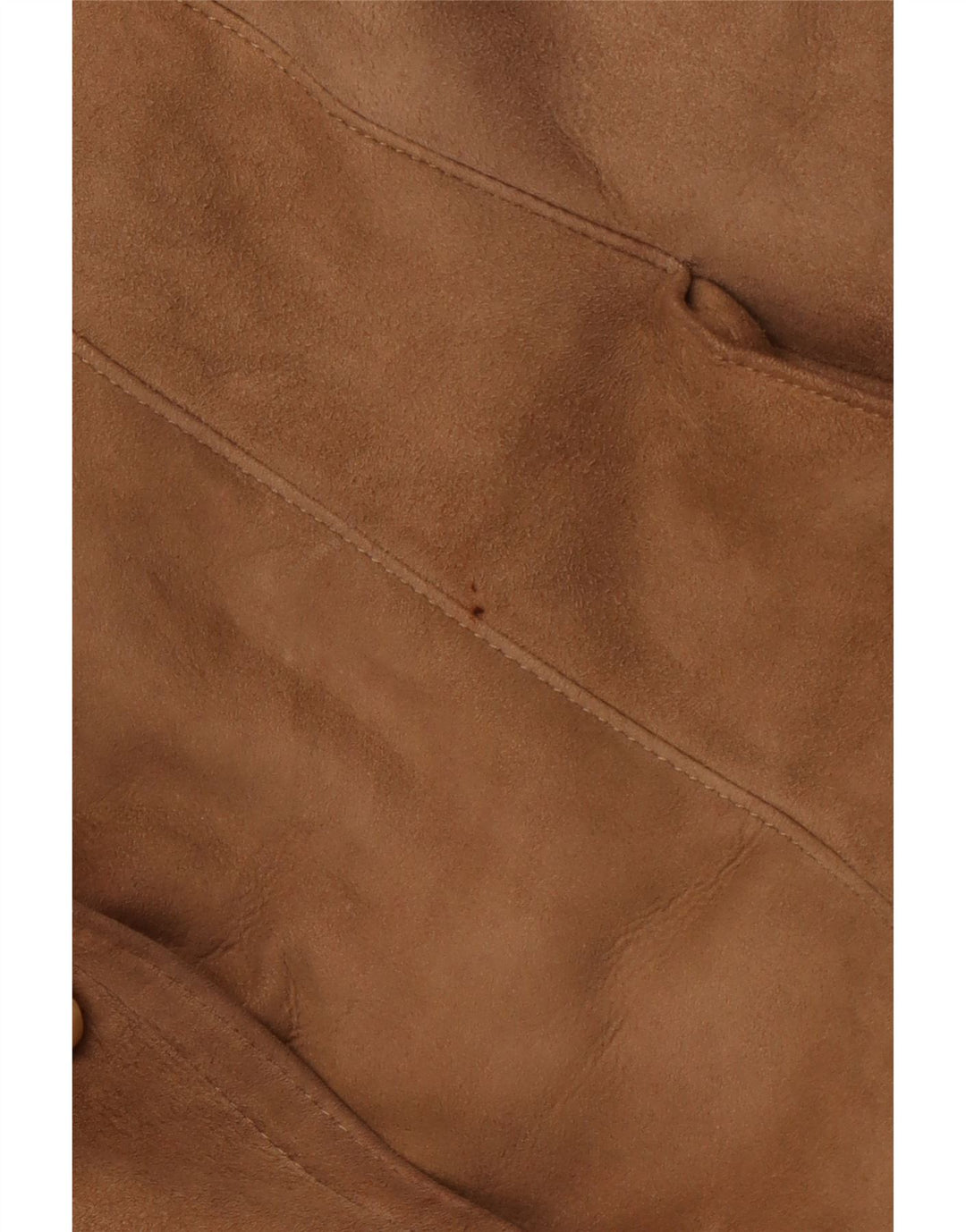 Casaco feminino VINTAGE de shearling IT 52 2XL marrom shearling