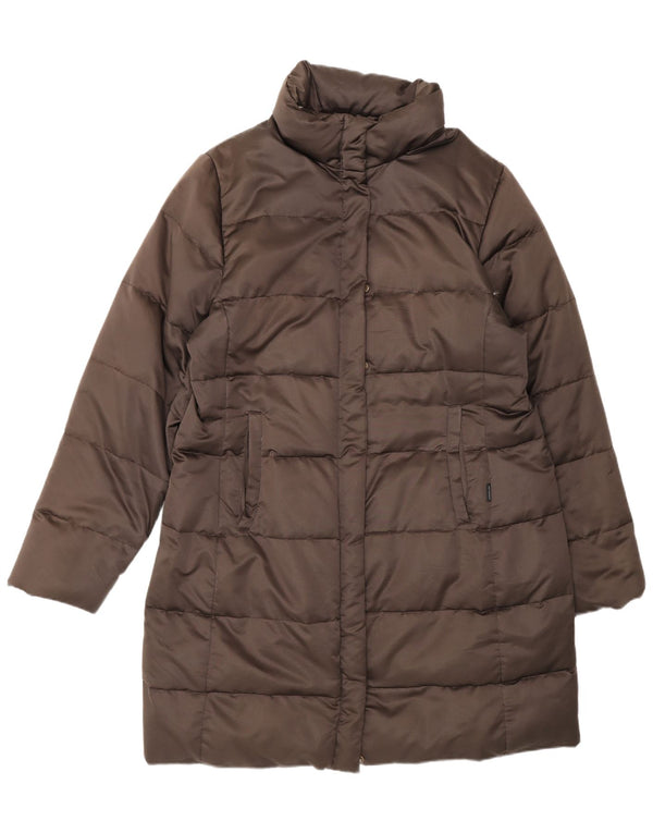Casaco acolchoado feminino Moncler tamanho 3 grande marrom