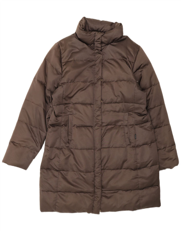 Casaco acolchoado feminino Moncler tamanho 3 grande marrom