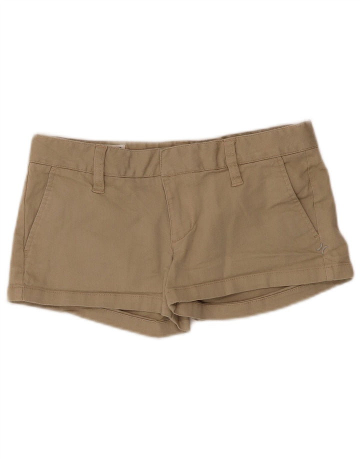 Calça quente feminina Hurley US 3 pequena W30 algodão bege