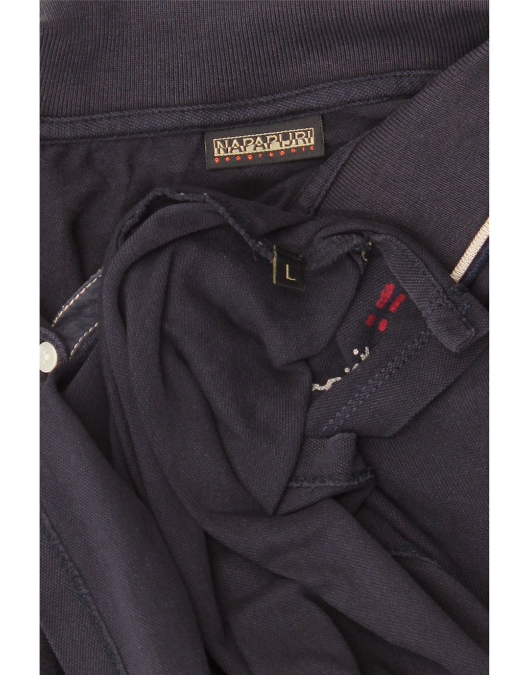 Camisa polo feminina Napapijri UK 14 grande azul marinho