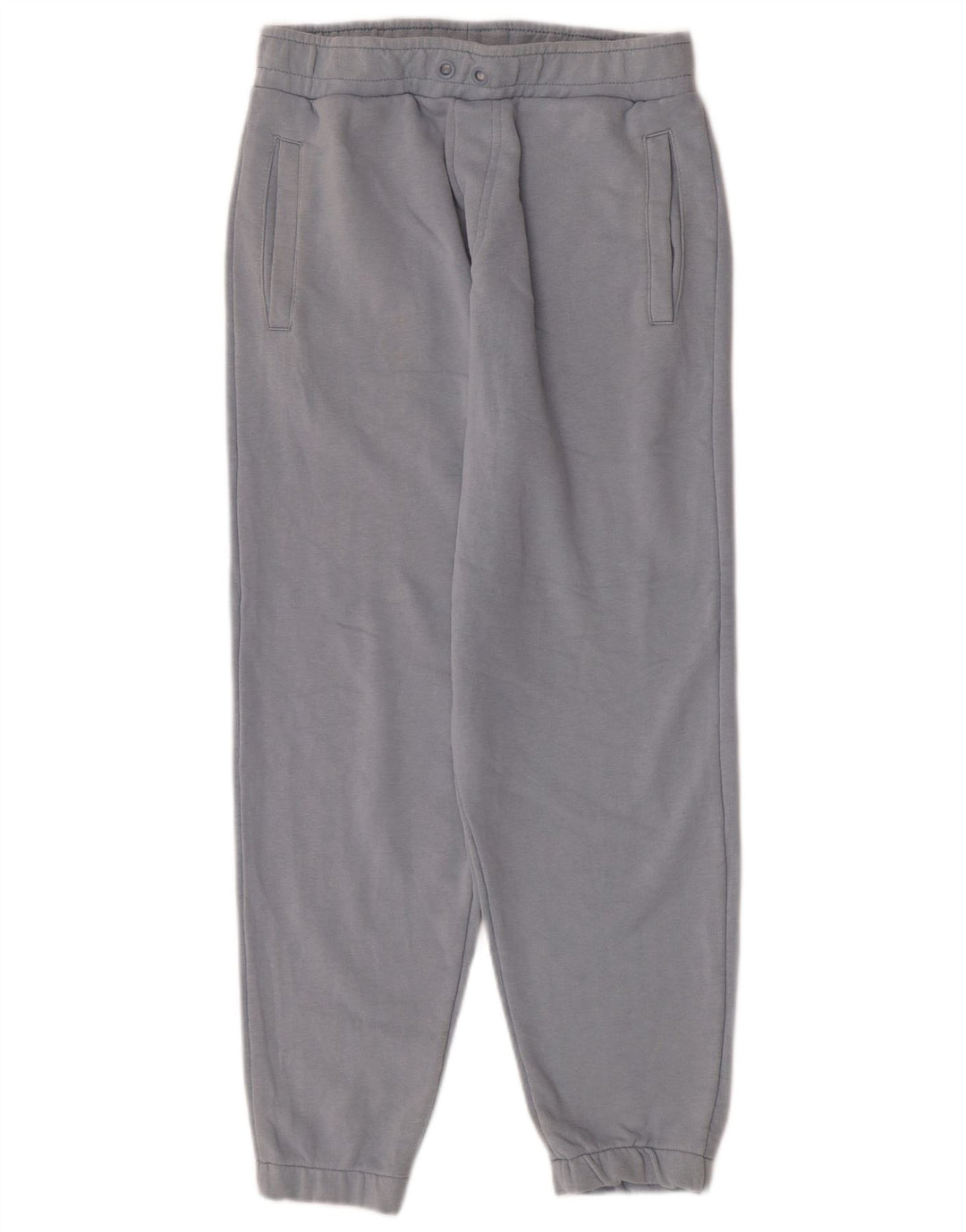 Calça de treino feminina Zara Joggers UK 12 algodão azul médio