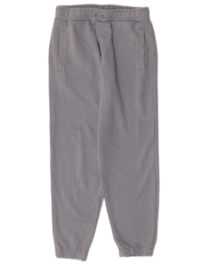 Calça de treino feminina Zara Joggers UK 12 algodão azul médio