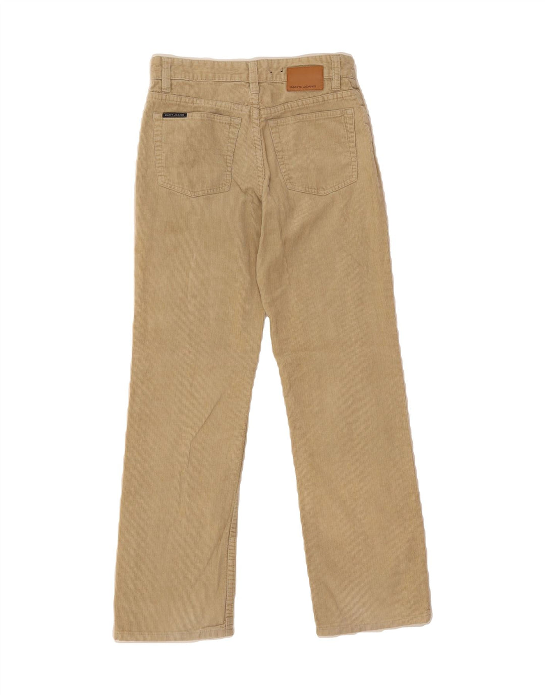 GANT Womens Straight Corduroy Trousers W26 L28 Beige Cotton Vintage Gant and Second-Hand Gant from Messina Hembry 