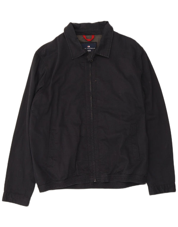 Jaqueta bomber masculina Marks & Spencer Blue Harbor Reino Unido 40 grande algodão preto