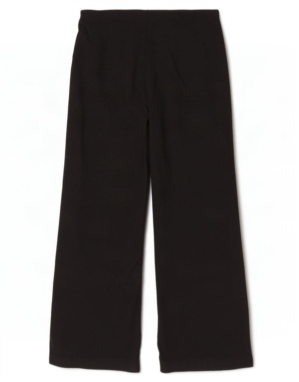 Calça casual feminina de perna larga Marks & Spencer Reino Unido 16 grande W36 L28 preta