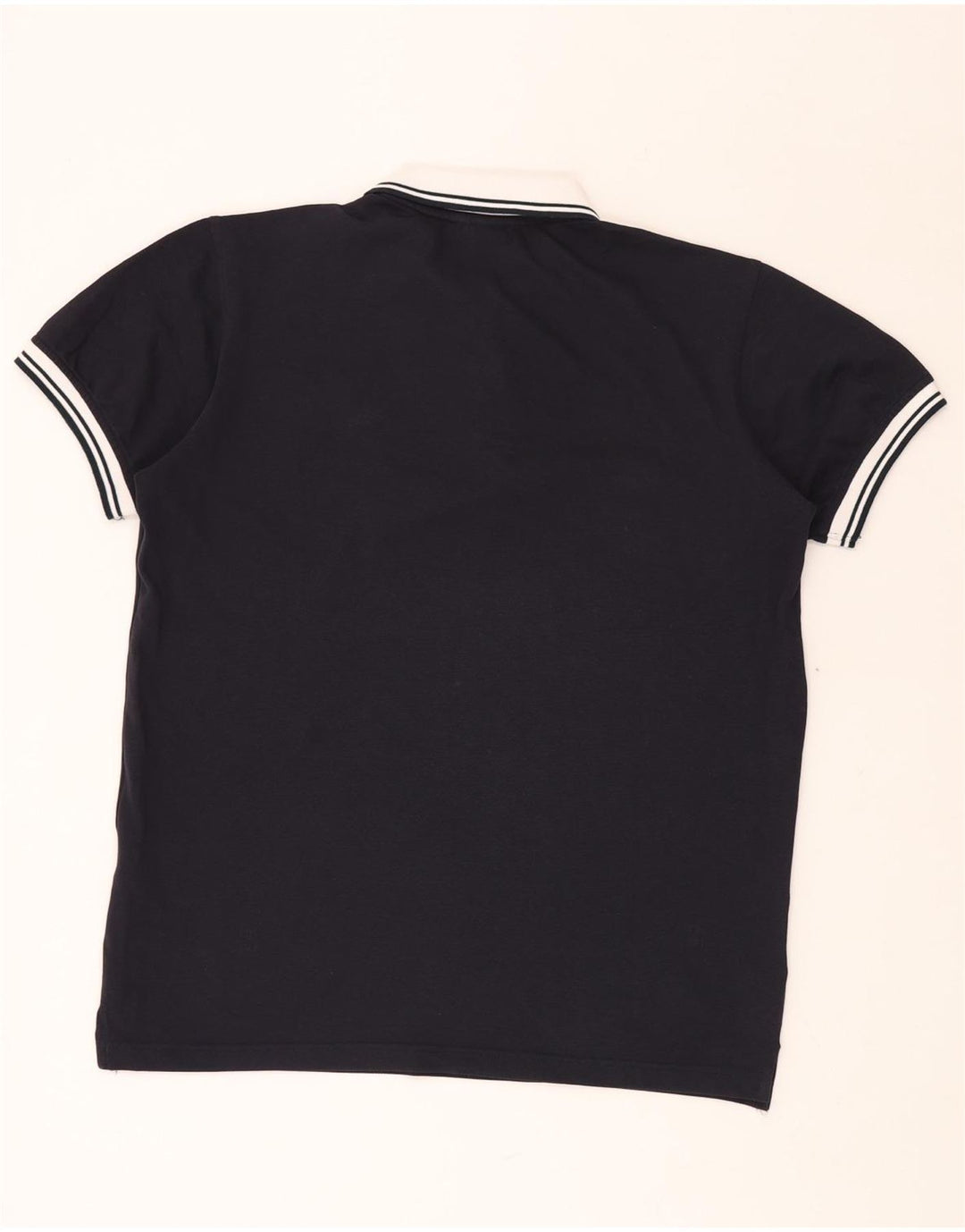 SERGIO TACCHINI Camisa polo masculina XL algodão azul marinho