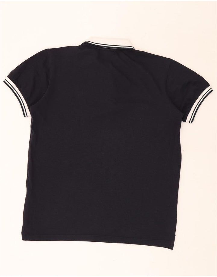 SERGIO TACCHINI Camisa polo masculina XL algodão azul marinho