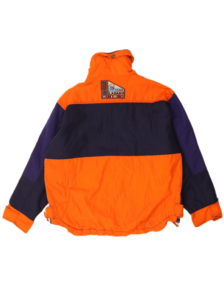 Jaqueta de esqui masculina Ladakh com capuz UK 42 XL laranja Colourblock