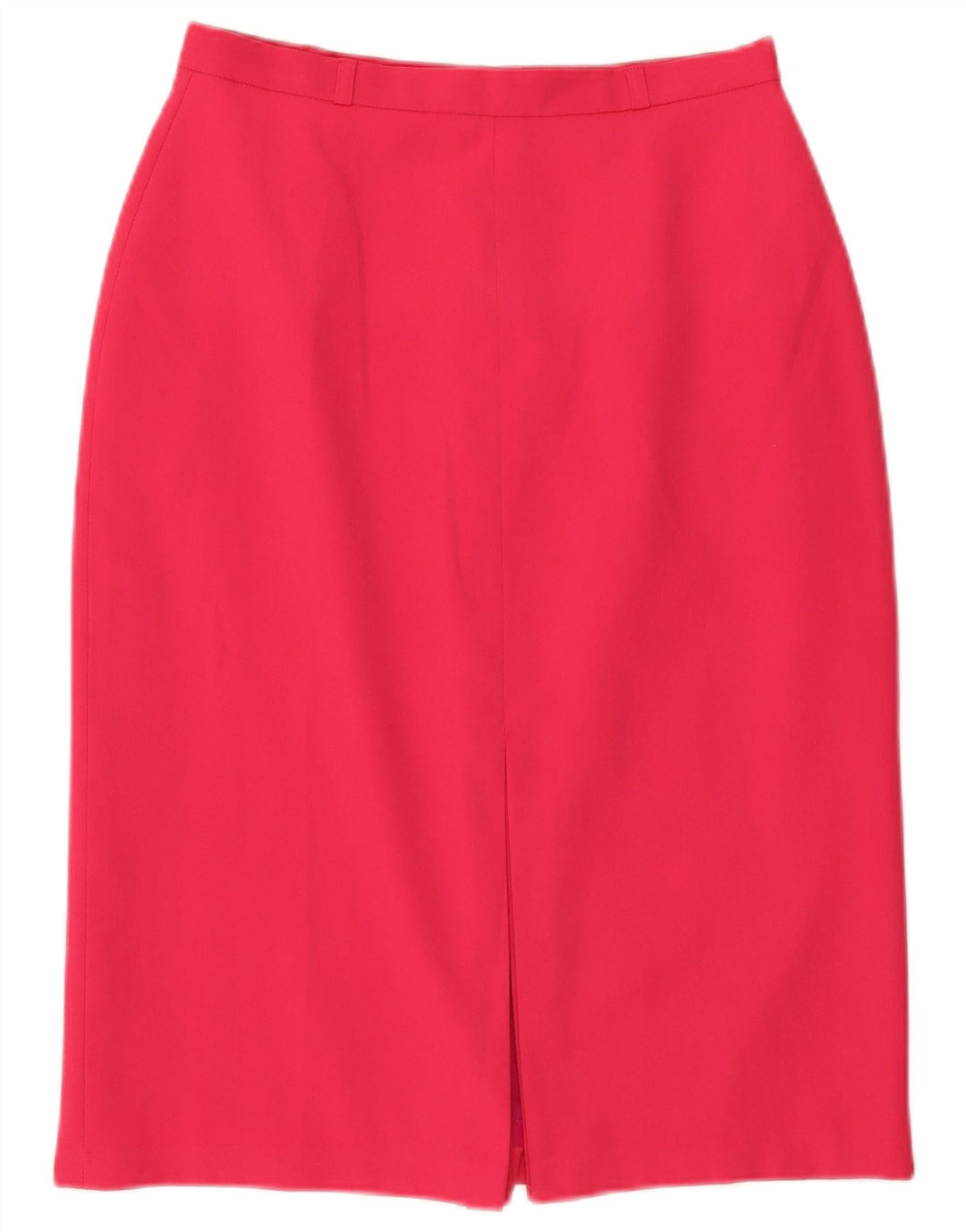 Saia lápis feminina vintage UK 14 médio W28 poliéster rosa