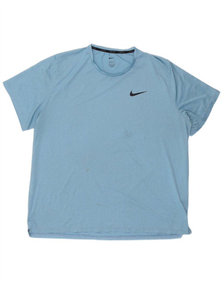 Camiseta masculina Nike Dri Fit Top 2XL poliéster azul