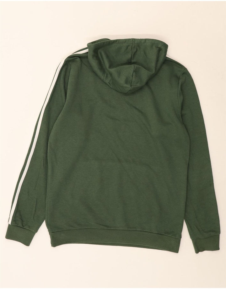 Adidas Mens Hoodie Jumper Médio Algodão Verde