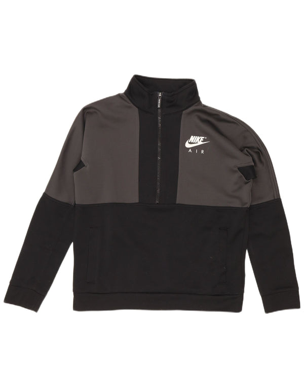 Suéter gráfico Nike Boys Graphic 12-13 anos grande bloco colorido preto