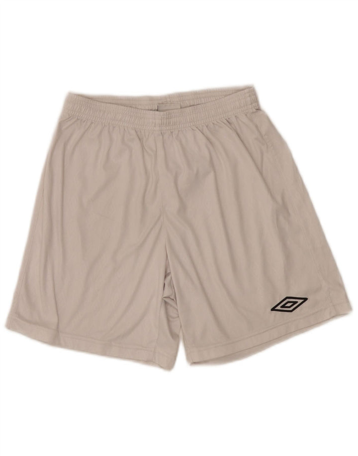 Umbro Mens Sport Shorts Pequeno Poliéster Branco