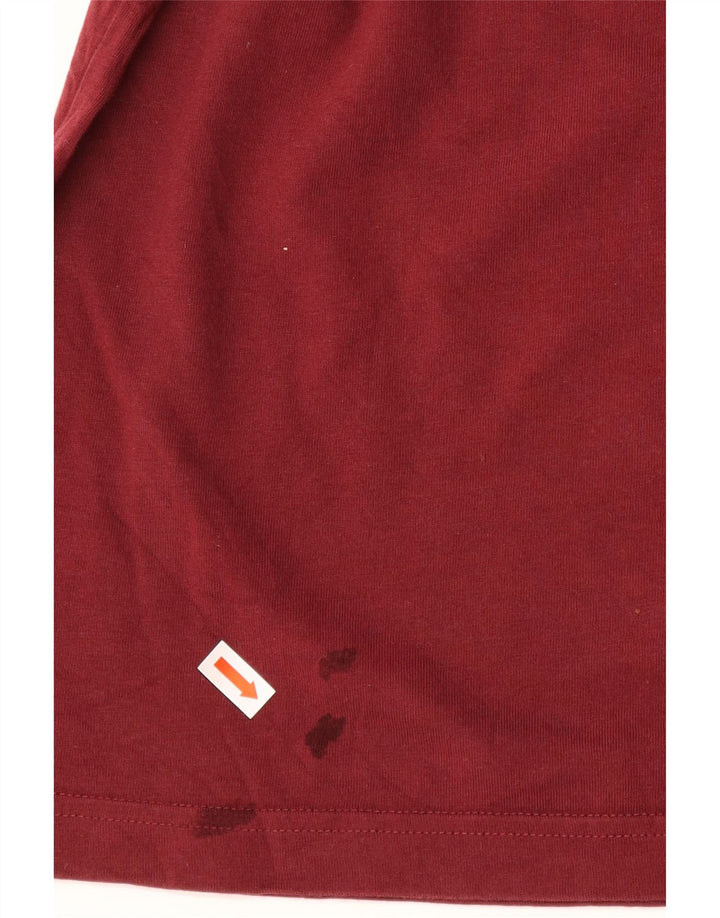 Calvin Klein Camiseta masculina gráfica Top médio algodão vermelho