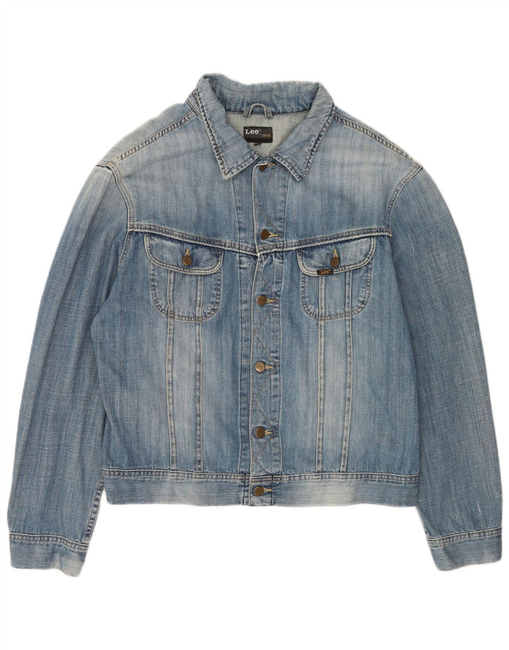 Jaqueta jeans masculina Lee UK 44 2XL algodão azul