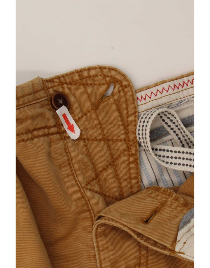 Shorts Chino feminino Fat Face grande W34 algodão marrom