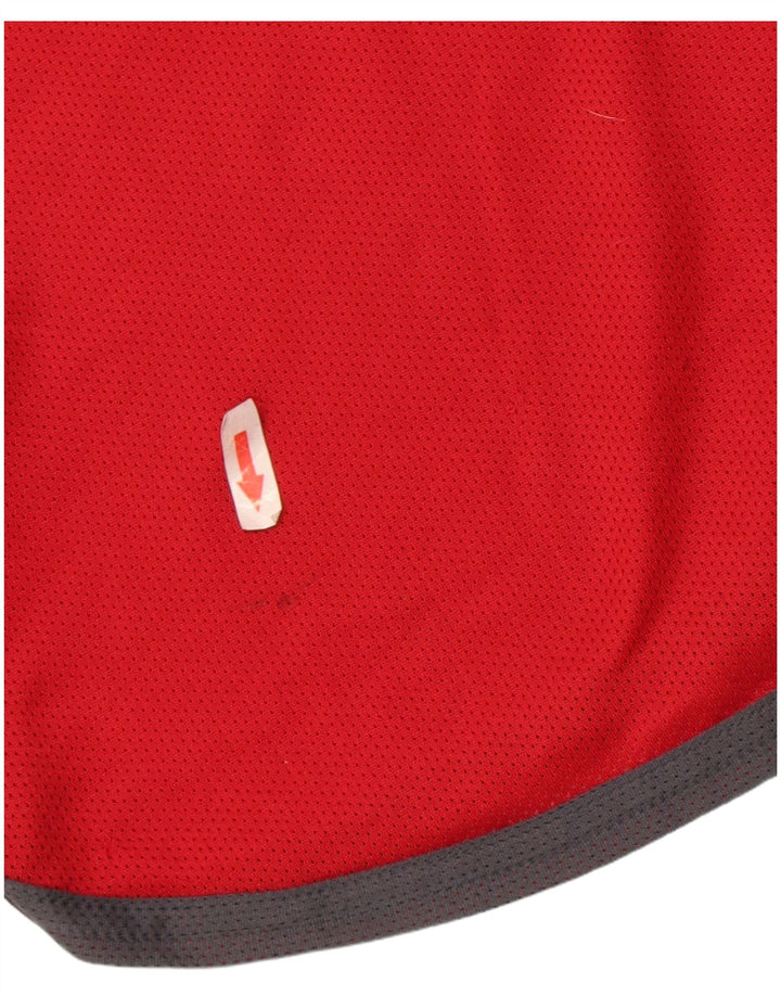 Adidas Mens Graphic Vest Top Grande Poliéster Vermelho