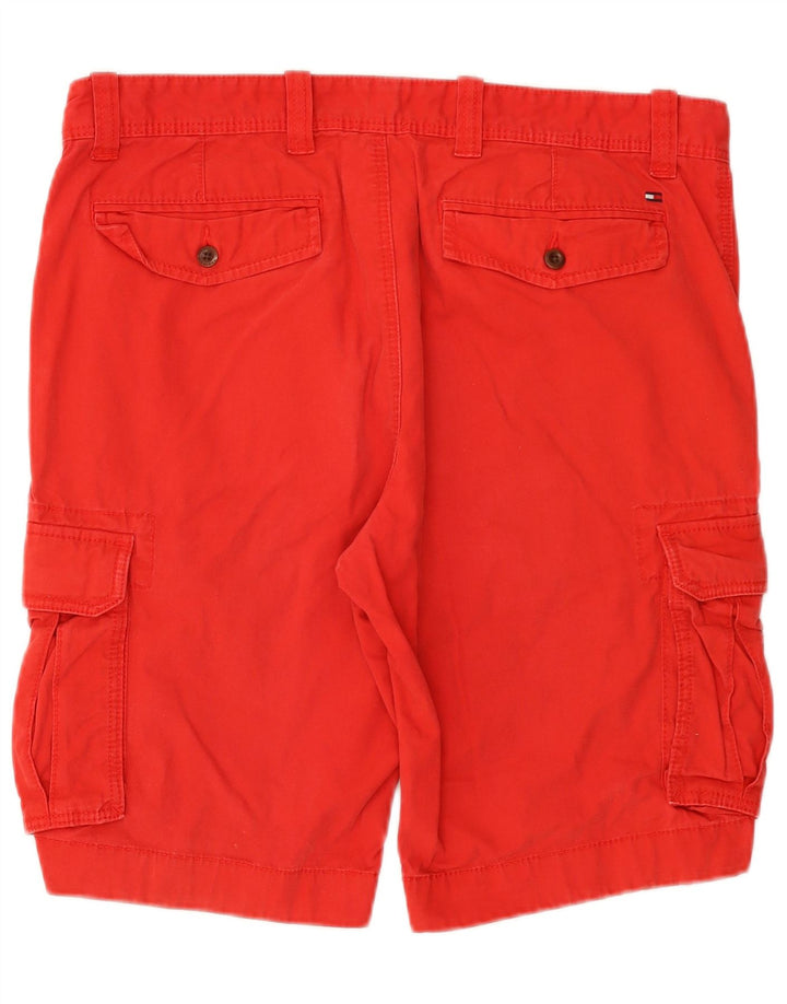 Shorts cargo masculino TOMMY HILFIGER W36 grande algodão vermelho