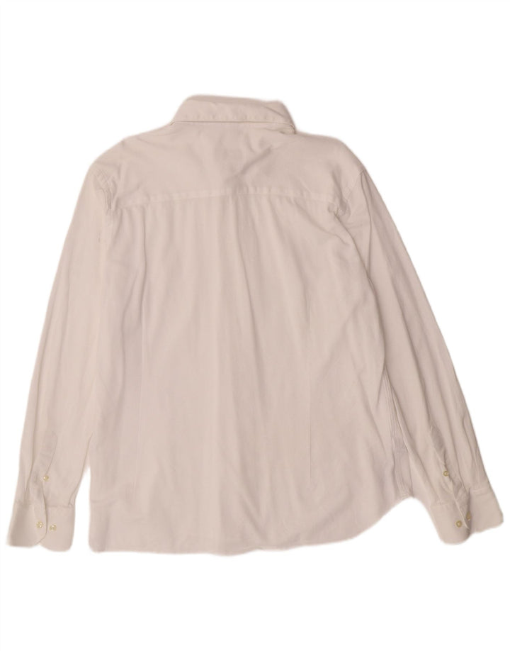 Camisa masculina Massimo Dutti 2XL algodão branco