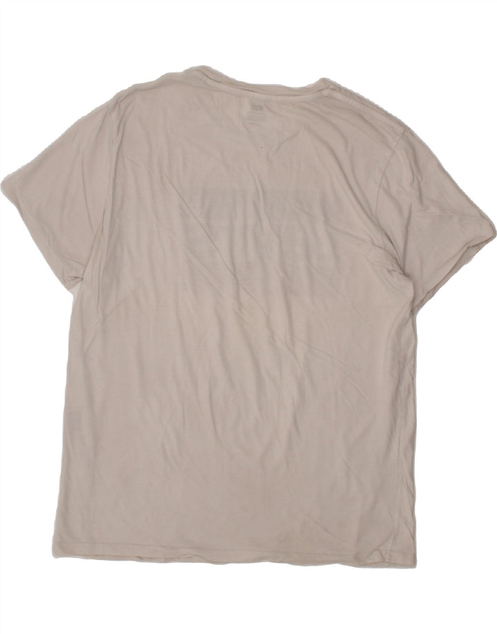 LEVI'S Mens Graphic T-Shirt Top XL White Vintage Levi's and Second-Hand Levi's from Messina Hembry 