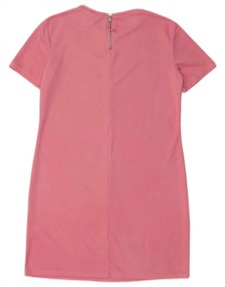 Vestido feminino Zara UK 14 rosa médio