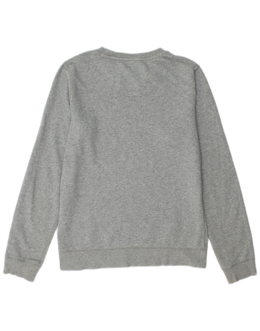 Suéter gráfico feminino SUPERDRY algodão cinza médio