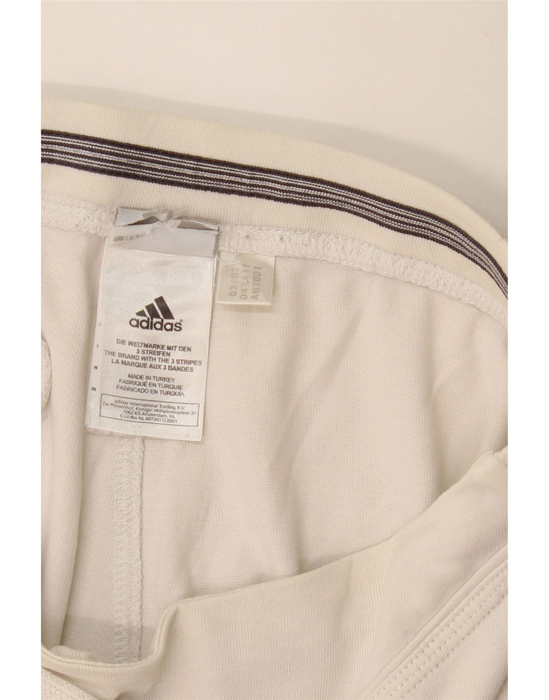 Calças de treino femininas ADIDAS UK 14 médio branco