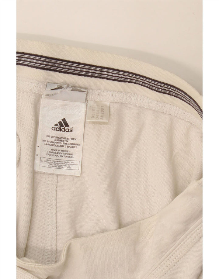 Calças de treino femininas ADIDAS UK 14 médio branco