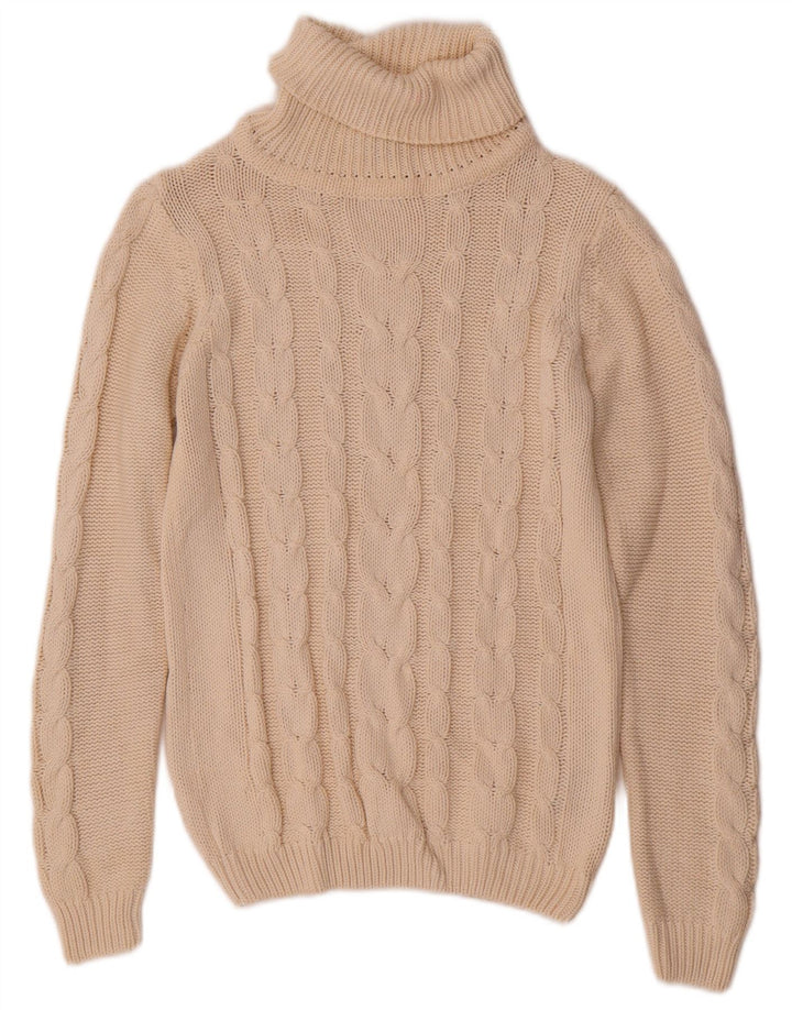 Esmara Suéter feminino com gola redonda e gola redonda UK 14/16 médio off white