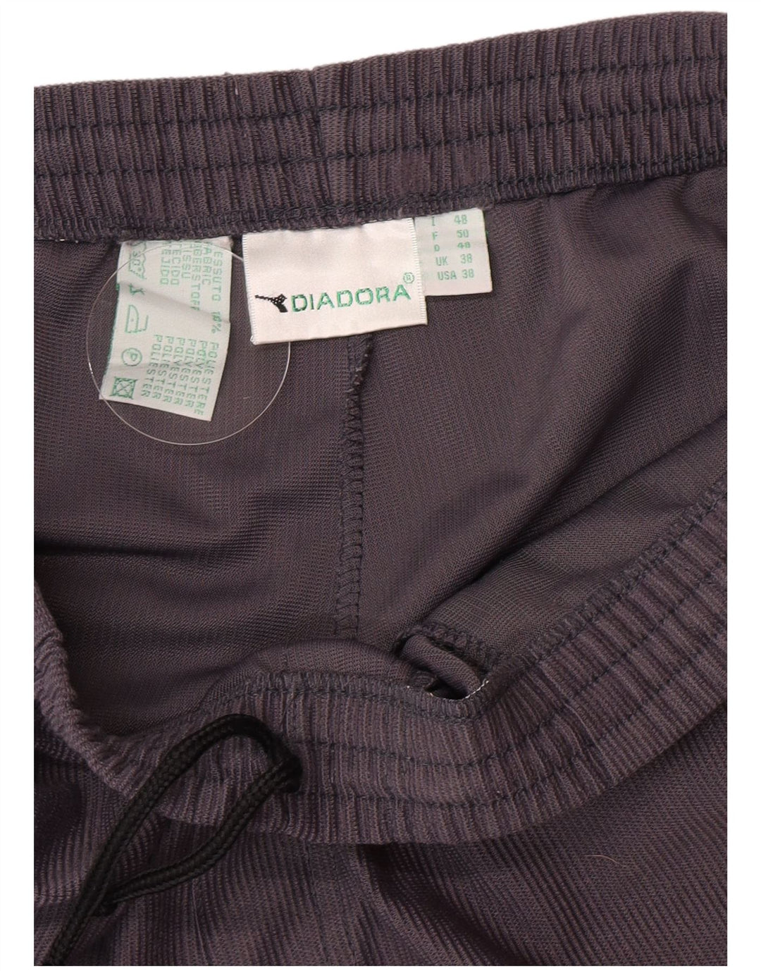 Calça de treino masculina Diadora XL cinza poliéster