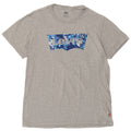 Camiseta masculina gráfica Levi's Top cinza médio algodão