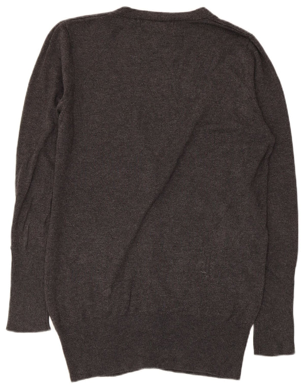 Zara Womens Cardigan Sweater UK 14 Large Grey Rayon