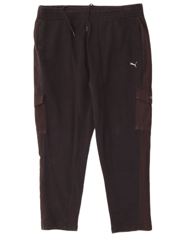 Calça de treino feminina Puma Cargo UK 14 grande preta