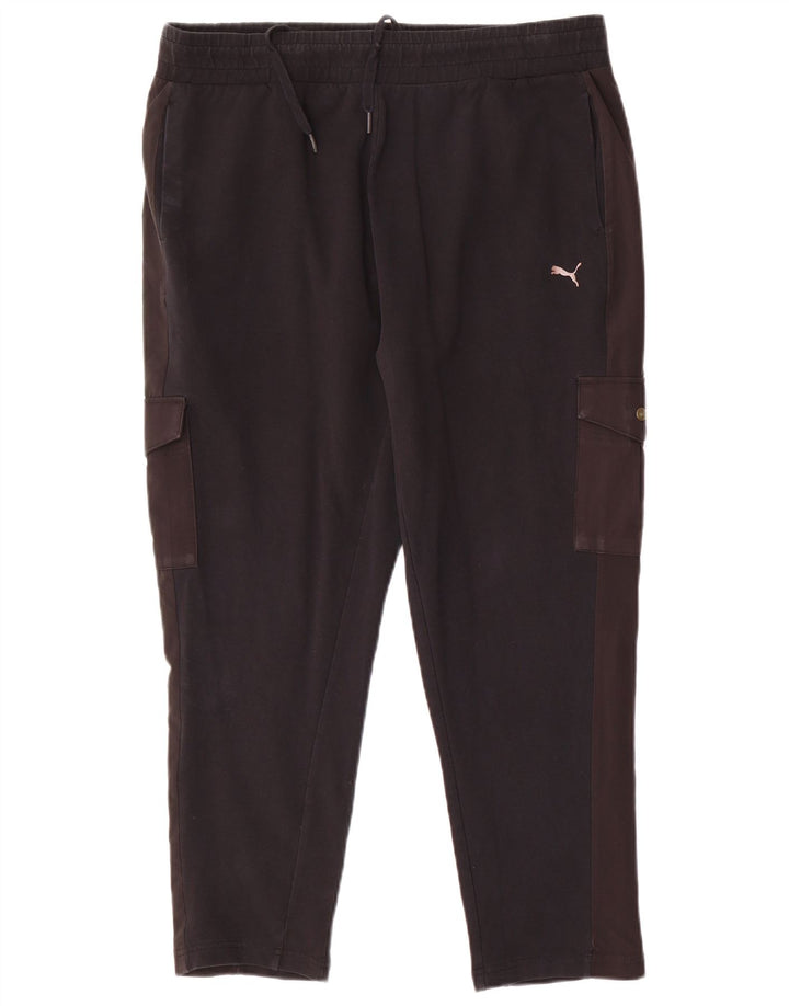 Calça de treino feminina Puma Cargo UK 14 grande preta