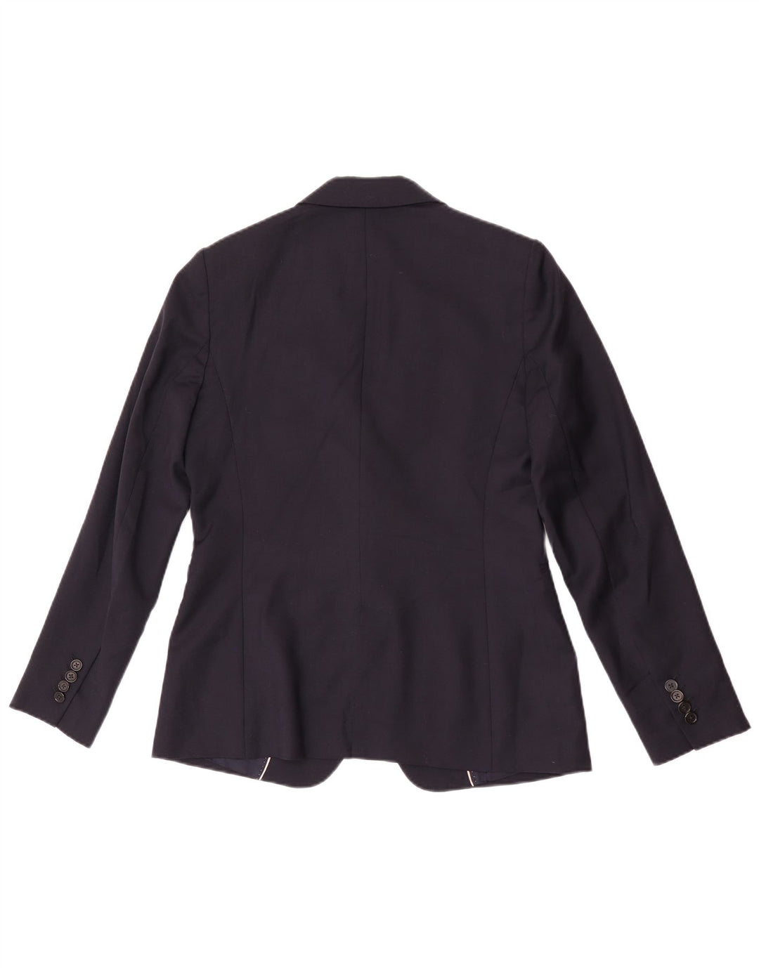 Jaqueta Blazer feminina de 1 botão Massimo Dutti UE 40 lã azul marinho médio