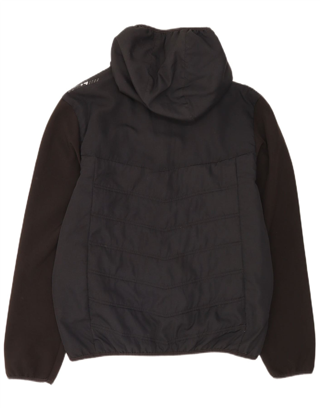 Jaqueta de chuva masculina Ellesse com capuz Reino Unido 40 poliéster preto grande