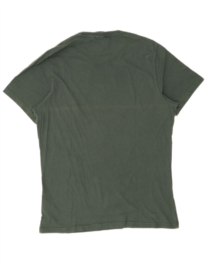 Camiseta masculina Barbour Tailored Fit com estampa gráfica de algodão verde médio