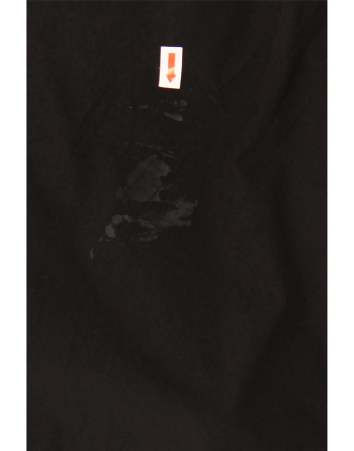 Sobretudo feminino com capuz oversized ZARA UK 6 XS preto nylon