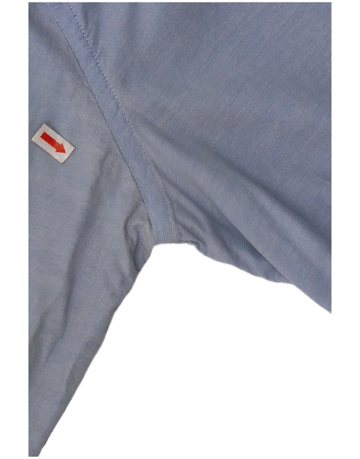 TOMMY HILFIGER Camisa masculina stretch slim fit de algodão azul médio