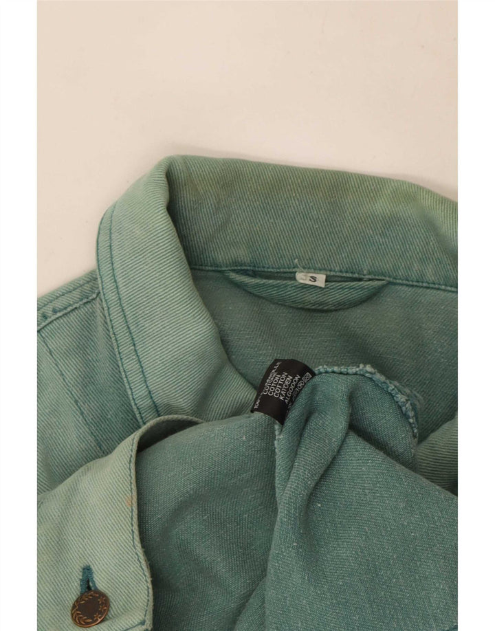 Colete jeans masculino C&A UK 36 pequeno algodão azul