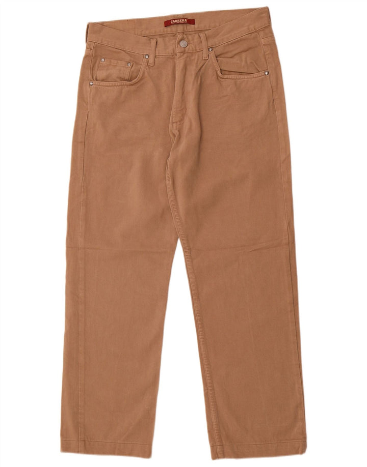 Carrera Mens 700 Straight Jeans W33 L28 Algodão Marrom