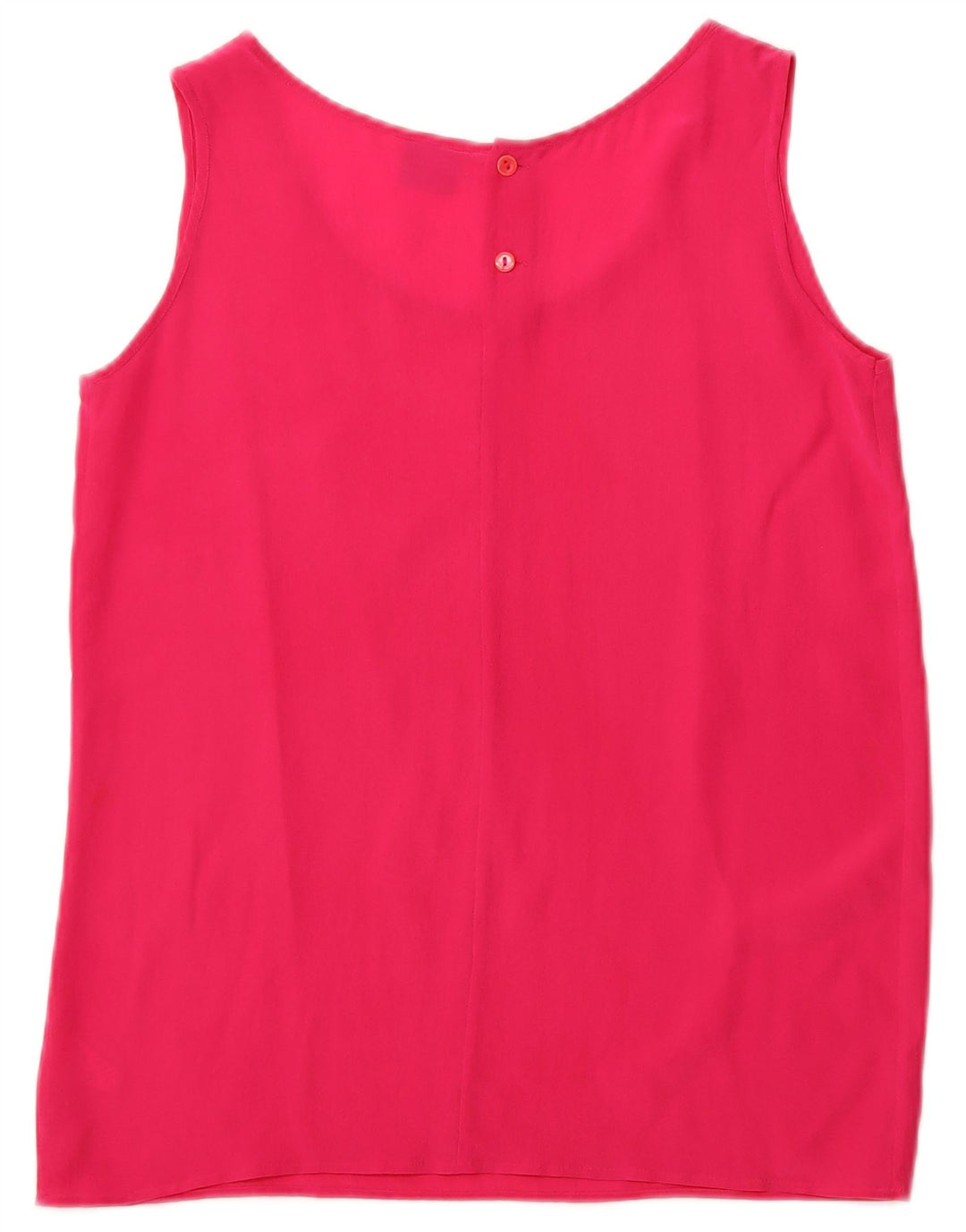 Blusa feminina sem mangas ANDREA MARE Reino Unido 10 seda rosa pequena