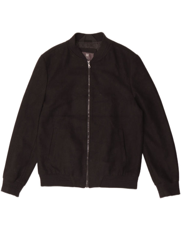 Jaqueta bomber masculina Marks & Spencer grande preta