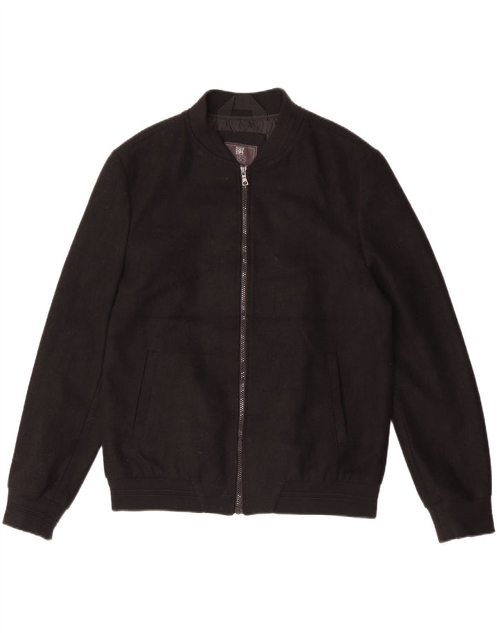 Jaqueta bomber masculina Marks & Spencer grande preta