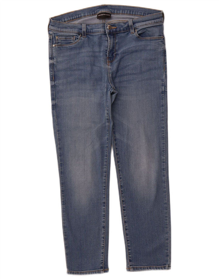 Calça jeans feminina EMPORIO ARMANI W31 L25 azul Lyocell