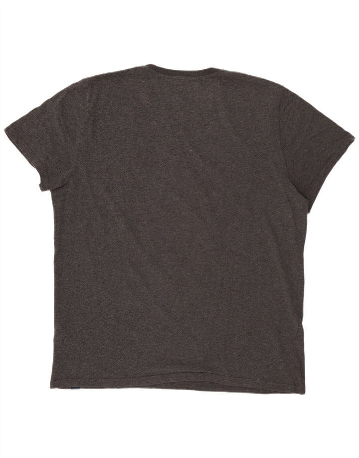 Camiseta gráfica masculina SUPERDRY Top 3XL algodão cinza