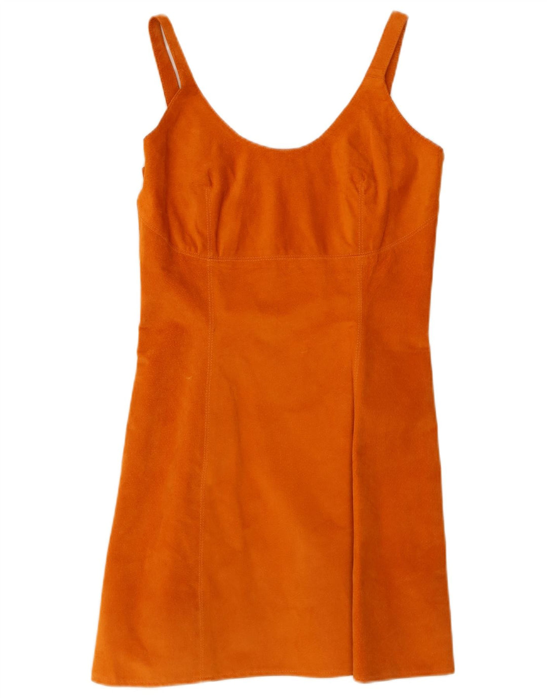 Vestido feminino de camurça Conbipel IT 42 couro laranja médio
